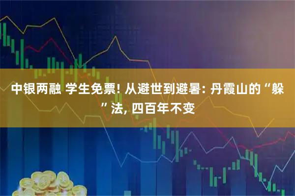 中银两融 学生免票! 从避世到避暑: 丹霞山的“躲”法, 四百年不变
